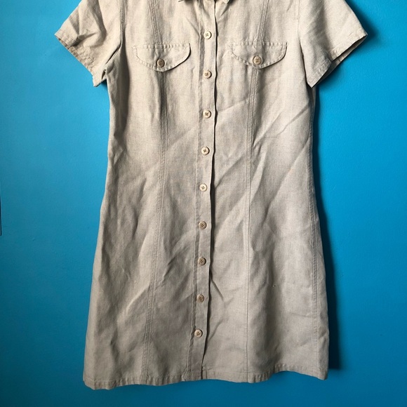 Linen Mini-Dress - Picture 2 of 4